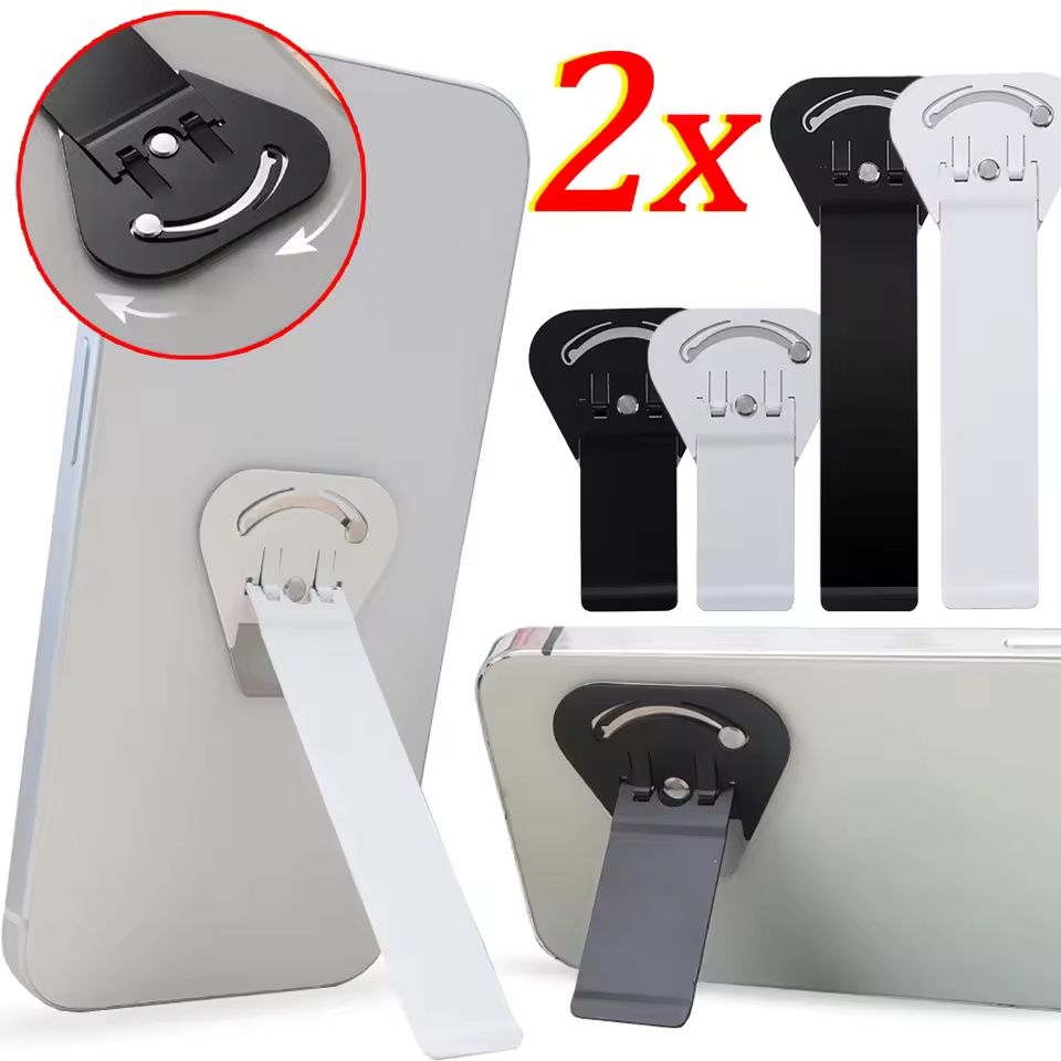 Tablet Holder Accessories - Drehbarer Handyhalter aus Edelstahl, selbstklebender, faltbarer
