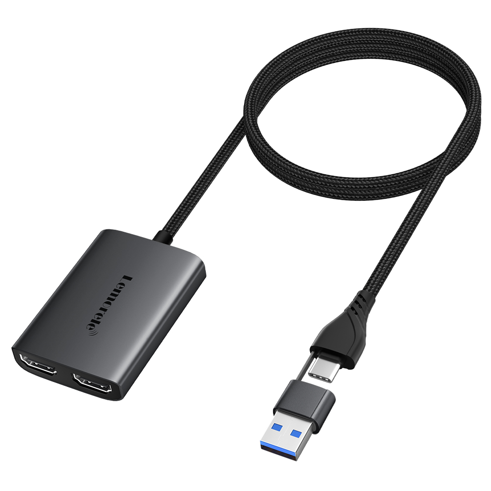 Hdmi Adapter Tablet - Lemorele Dual HDMI Adapter 4K Typ