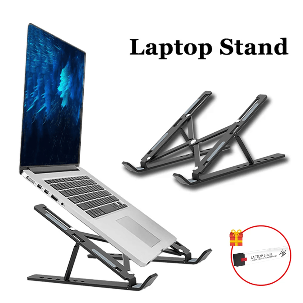 Tablet Reading Accessories - Laptop-Ständer, tragbar, faltbar, Notebook-Halterung, verstellbarer Computer-Monitor-Halter