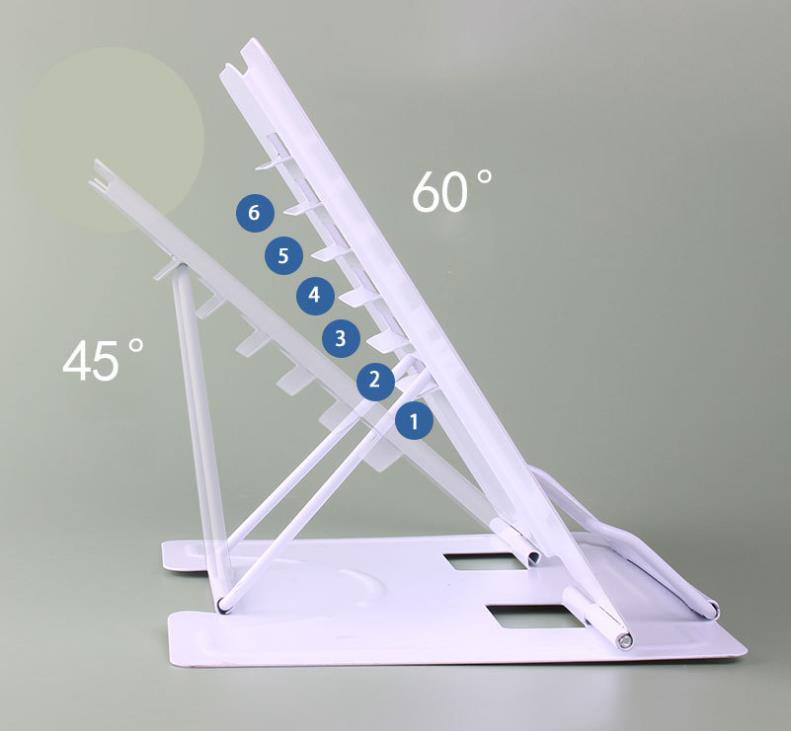 Tablet Reading Accessories - Neuer Verstellbarer Tragbarer Metall-Buchhalter, Dokumentenablage, Buchständer,