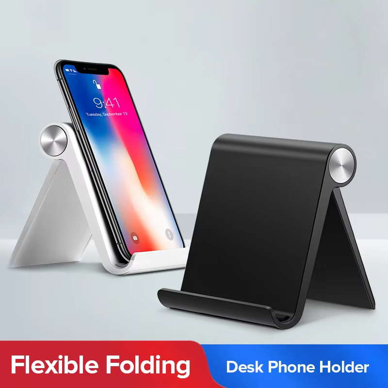 Tablet Holder Accessories - Universeller Faltbarer Schreibtisch-Telefonhalter Tragbarer Verstellbarer Desktop-Telefonständer