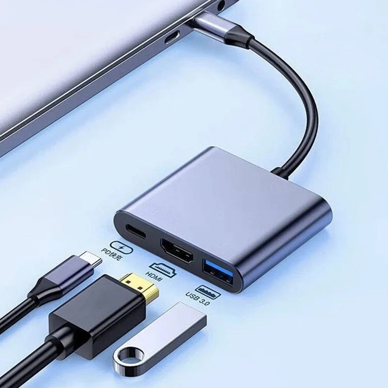 Usb Hub Type C - USB C HUB 3in1 Typ C