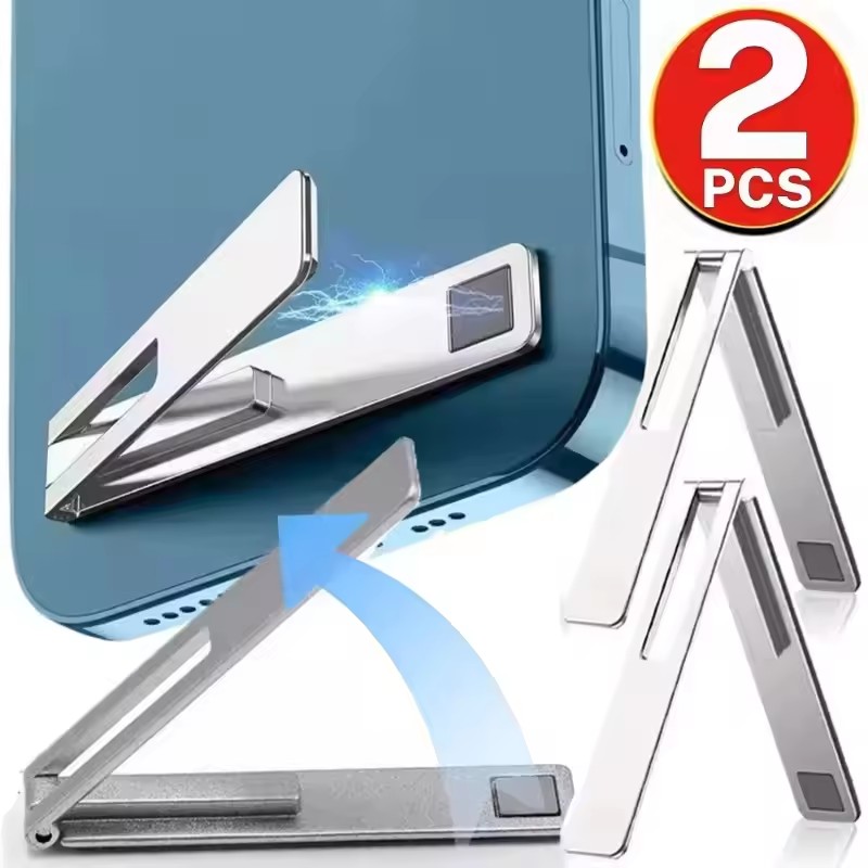 Tablet Holder Accessories - Unsichtbarer Ultradünner Magnetischer Handyhalter Metall-Legierung Faltbarer