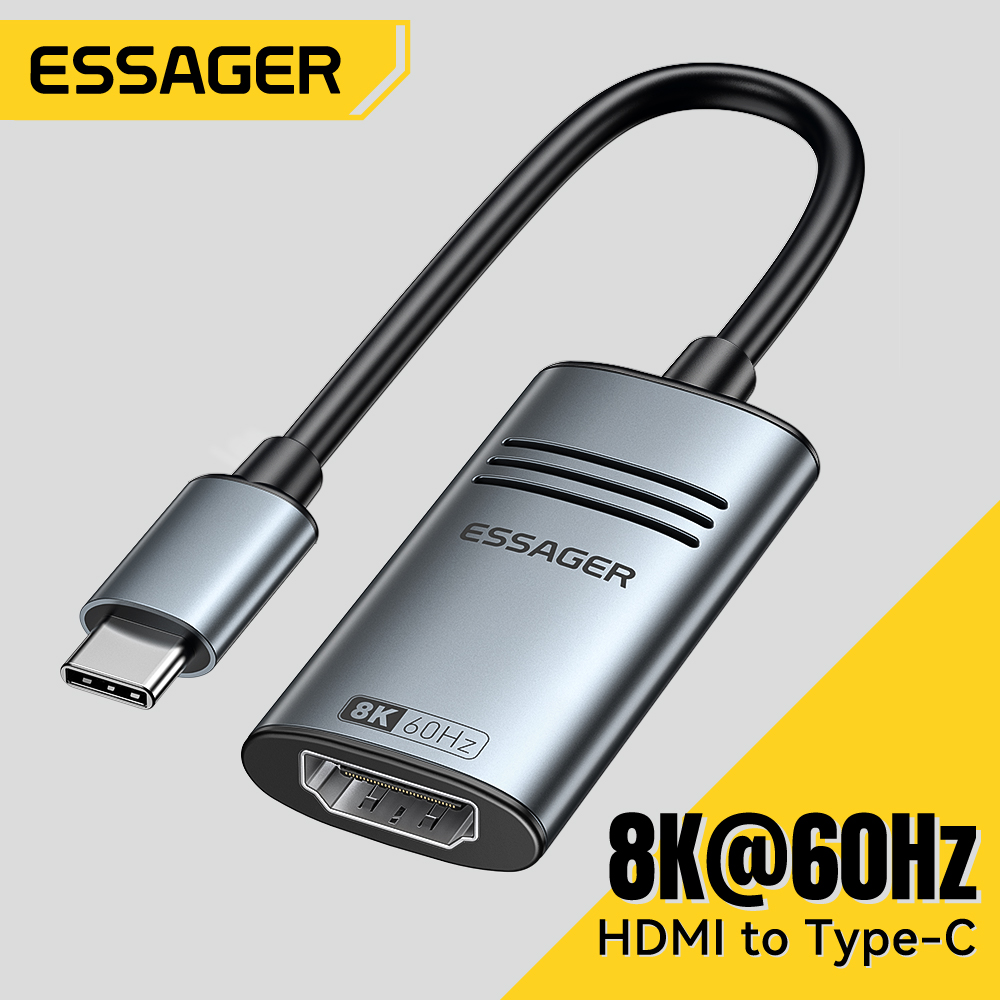 Hdmi Adapter Tablet - Essager HDMI-zu-USB-Typ-C-Adapter für iPhone MacBook Pro