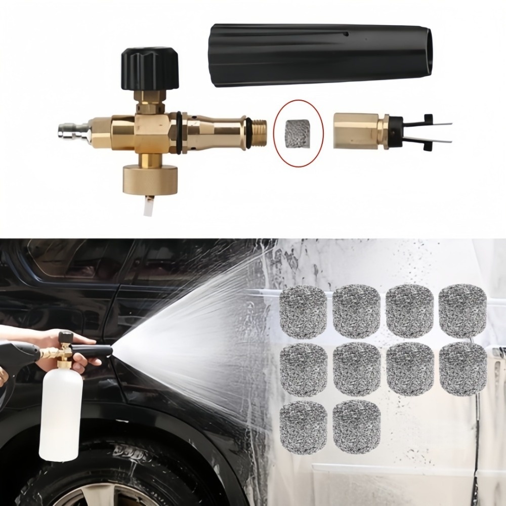 Tablet Car Accessories - 6er-Set Auto-Wasch-Schaumkanonenlanze mit hochdichtem Edelstahl-Netzfilter, 3,7g