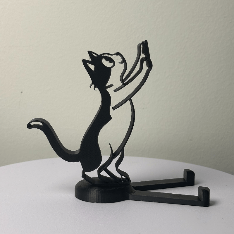 Abstrakter Hohllinien-Katzen-H – Tablet Holder Accessories Bewertung und Preis