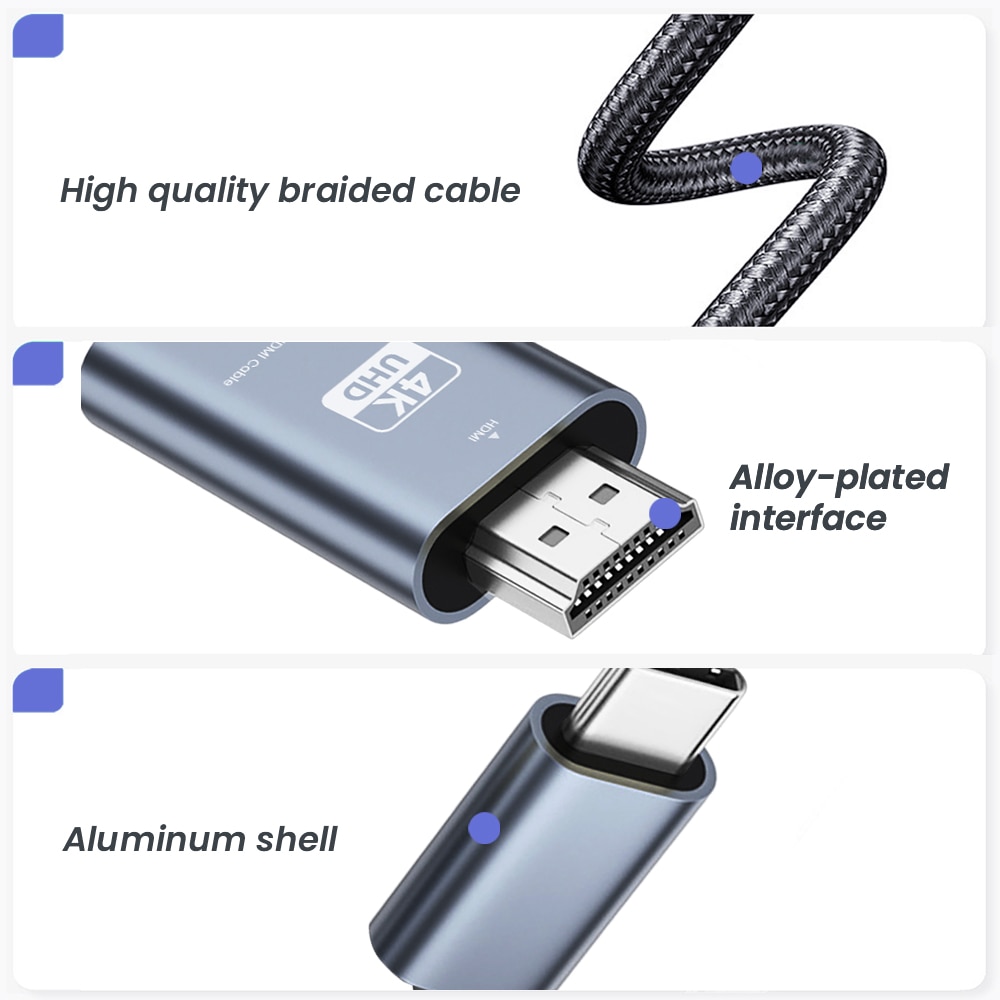 Nierbo usb c zu hdmi kabel 6,6 – Hdmi Adapter Tablet Bewertung und Preis