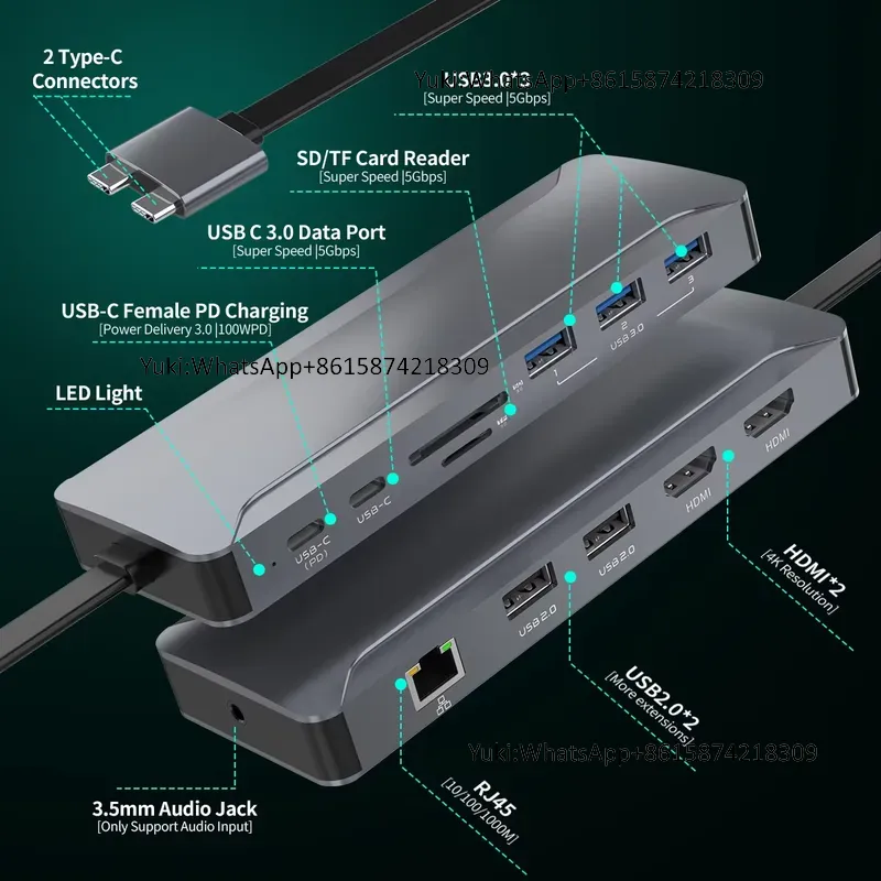 Meistverkaufte Dual-Display-Do – Usb Hub Type C Bewertung und Preis