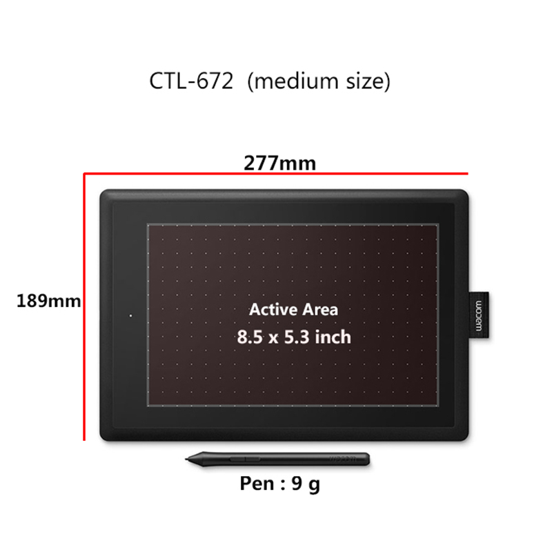 Wacom CTL-672 10,9x7,4 ins Gra – Wacom Tablet Accessories Bewertung und Preis