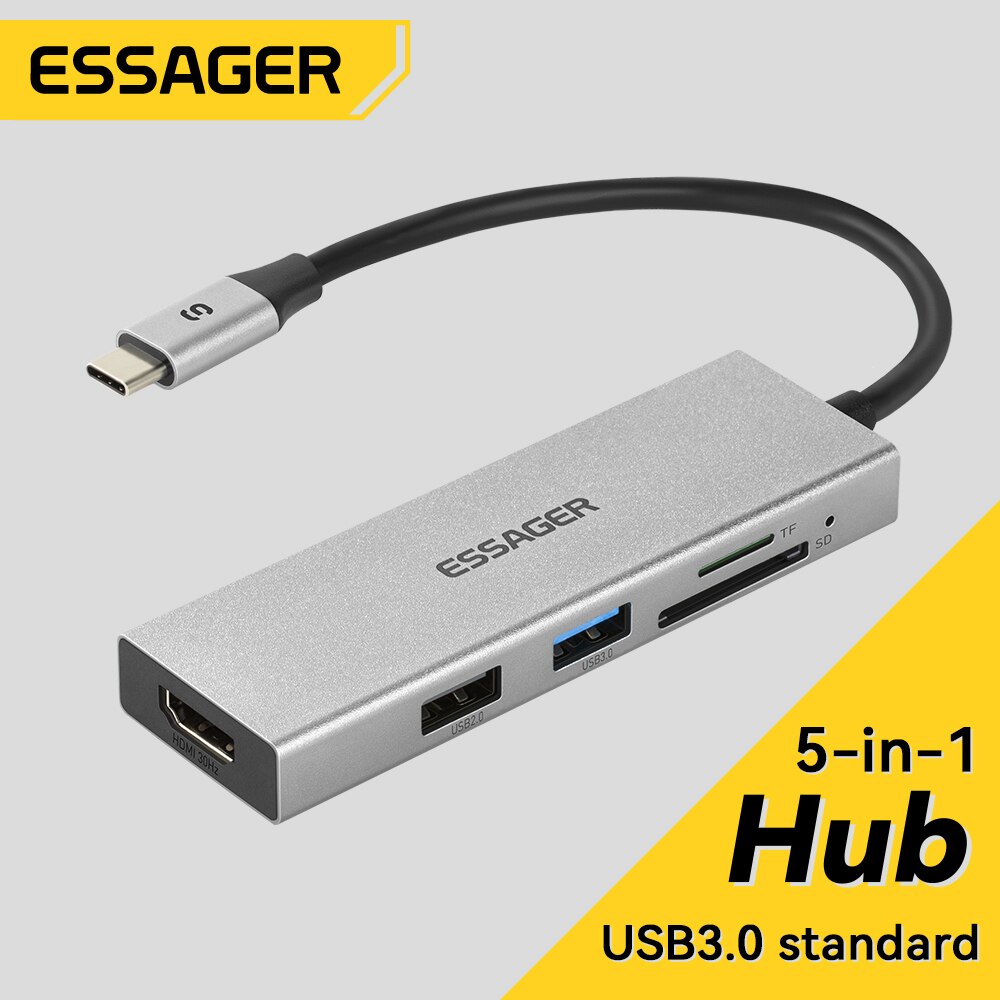 Essager 5-in-1 USB C HUB HDMI- – Hdmi Adapter Tablet Bewertung und Preis