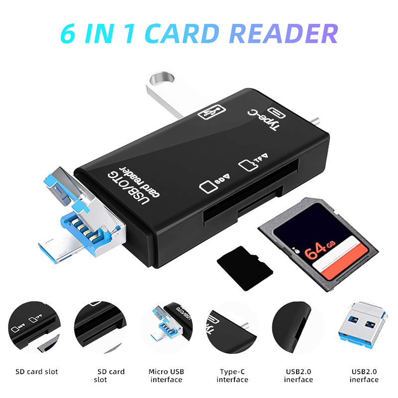 USB Typ C Kartenleser 6-in-1 O – Tablet Reading Accessories Bewertung und Preis