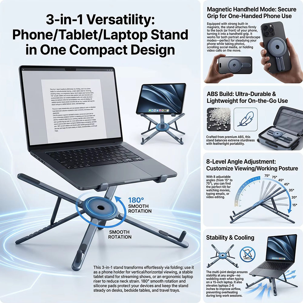 Tragbarer Magnetischer Handyha – Tablet Holder Accessories Bewertung und Preis